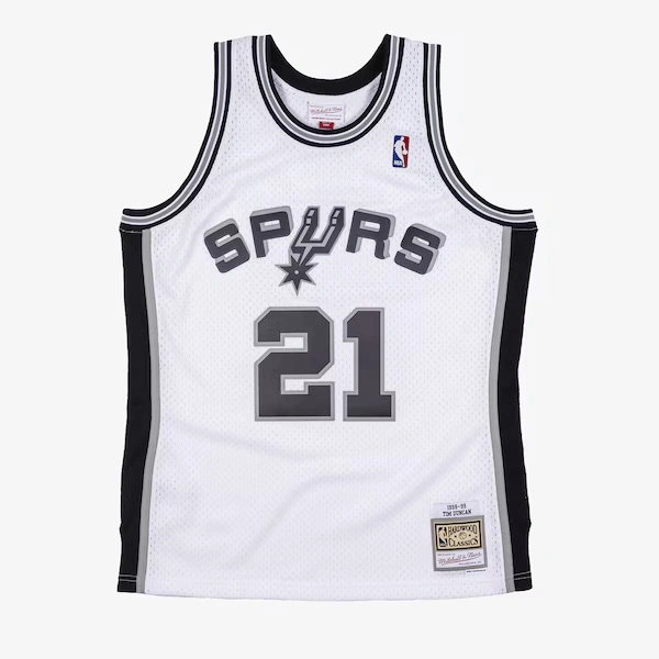 Tim Duncan San Antonio Spurs 1998-99 White Swingman Player Jersey