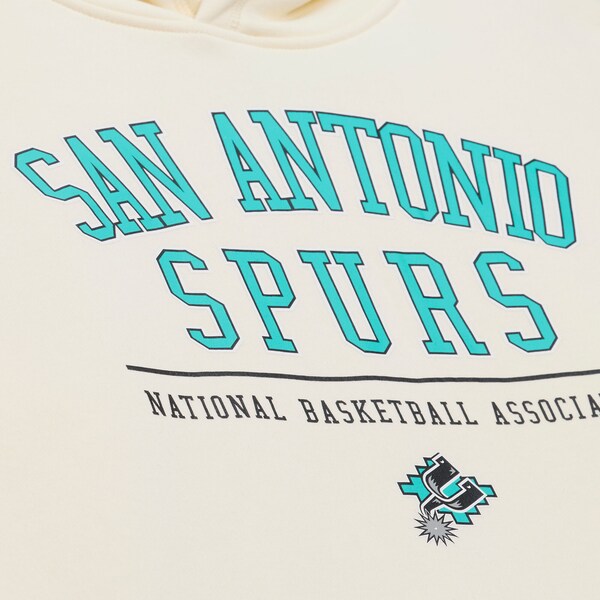 San Antonio Spurs Cream Walk-Off Fleece Hoodie 4 San Antonio Spurs Cream Walk-Off Fleece Hoodie