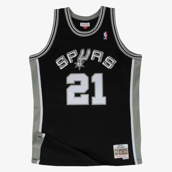 Tim Duncan San Antonio Spurs 1998-99 Black Swingman Player Jersey