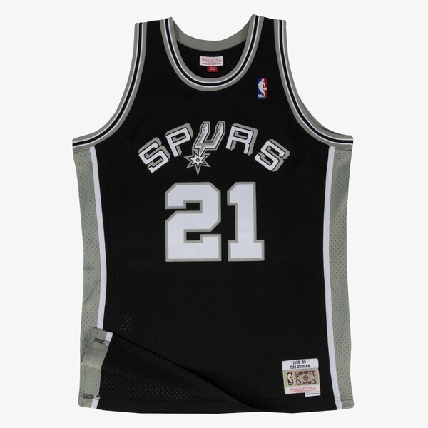 Tim Duncan San Antonio Spurs 1998-99 Black Swingman Player Jersey