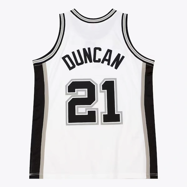 Tim Duncan San Antonio Spurs 2002-03 White Authentic Jersey