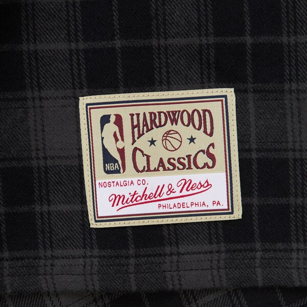 San Antonio Spurs Black Plaid Full-Snap Long Sleeve Shirt