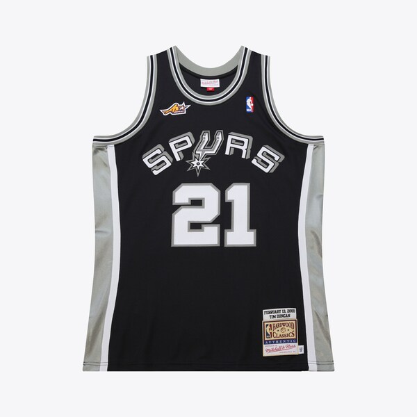 Tim Duncan San Antonio Spurs Black 2000 NBA All-Star Authentic Jersey
