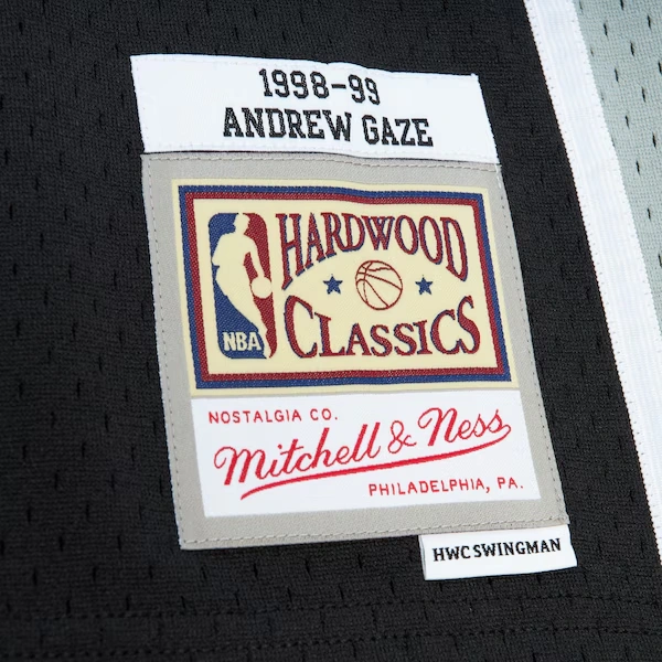 Andrew Gaze San Antonio Spurs 1998-99 Black Swingman Jersey 5 Andrew Gaze San Antonio Spurs 1998-99 Black Swingman Jersey
