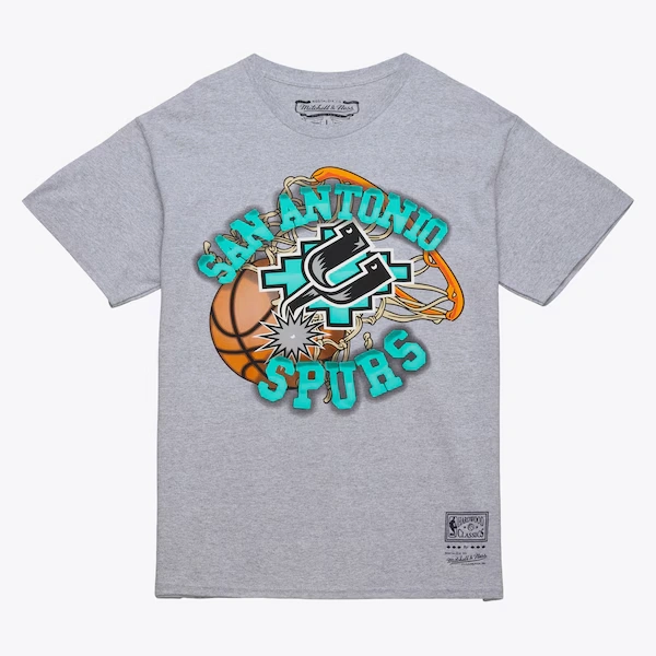 San Antonio Spurs Gray Logo T-Shirt