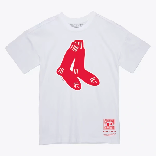 Boston Red Sox White Cooperstown Logo T-Shirt