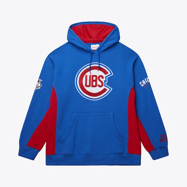 Chicago Cubs Royal Cooperstown Team Origins Fleece Pullover Hoodie