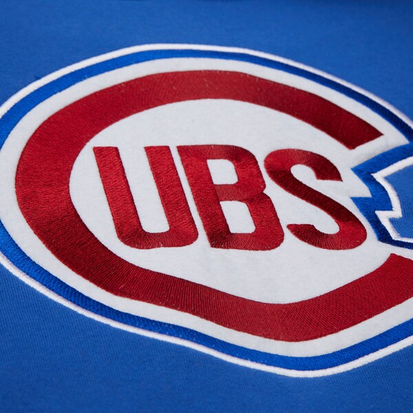 Chicago Cubs Royal Cooperstown Team Origins Fleece Pullover Hoodie