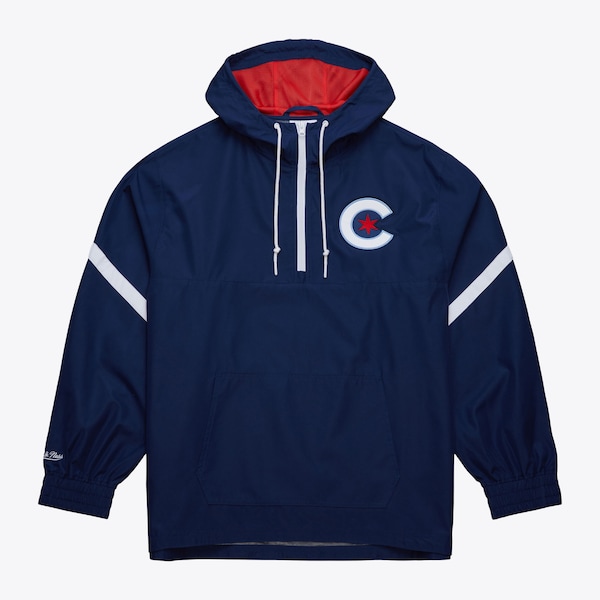 Chicago Cubs Navy City Connect Half-Zip Hoodie Jacket