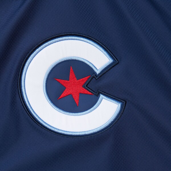 Chicago Cubs Navy City Connect Half-Zip Hoodie Jacket