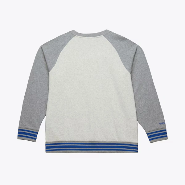 Chicago Cubs Ash Heritage Fleece Vintage Pullover Sweatshirt