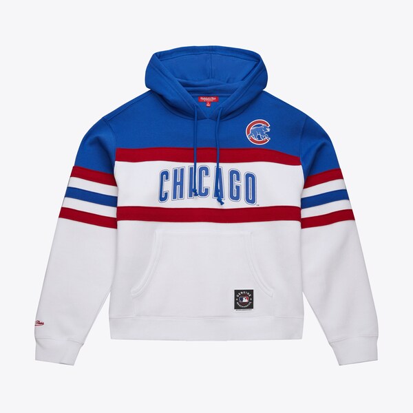 Women's Chicago Cubs White Head Coach Pullover Hoodie