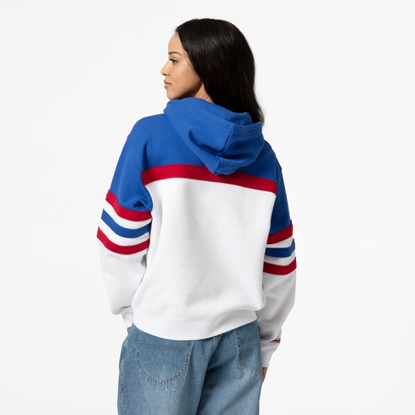 Women's Chicago Cubs White Head Coach Pullover Hoodie