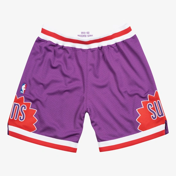 Phoenix Suns 1991-92 Purple Road Authentic Shorts