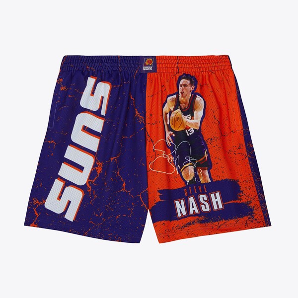 Steve Nash Phoenix Suns Purple Player Burst Shorts