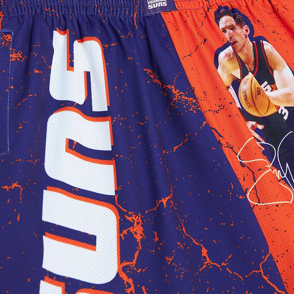 Steve Nash Phoenix Suns Purple Player Burst Shorts