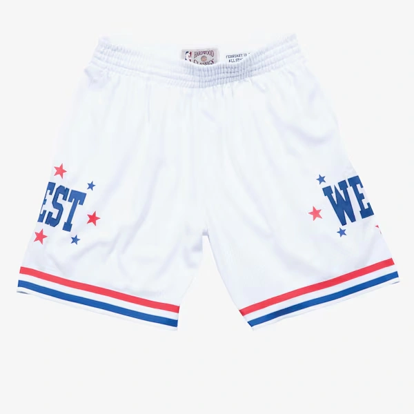 1984 NBA All-Star Game White Western Conference Swingman Shorts