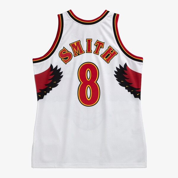 Steve Smith Atlanta Hawks 1995-96 White Authentic Player Jersey 3 Steve Smith Atlanta Hawks 1995-96 White Authentic Player Jersey