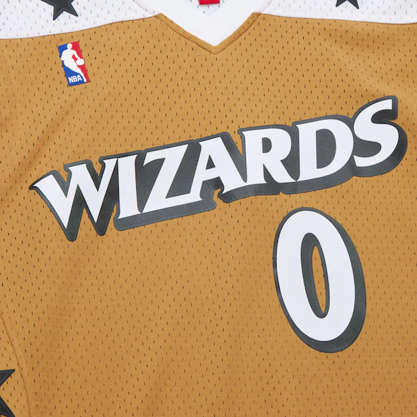 Gilbert Arenas Washington Wizards 2006-07 Gold Swingman Jersey 4 Gilbert Arenas Washington Wizards 2006-07 Gold Swingman Jersey