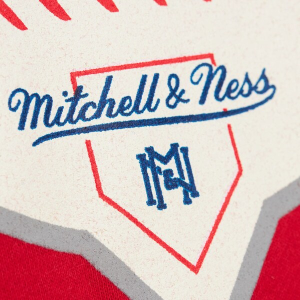 M&N x Sherwood Hockey Red Center Field Fleece Pullover Sweatshirt 5 M&N x Sherwood Hockey Red Center Field Fleece Pullover Sweatshirt