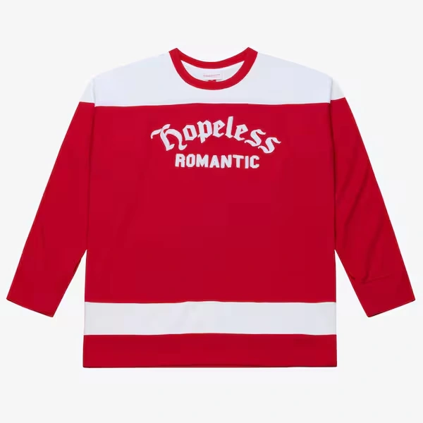 M&N x Emotionally Unavailable Red Hockey Jersey