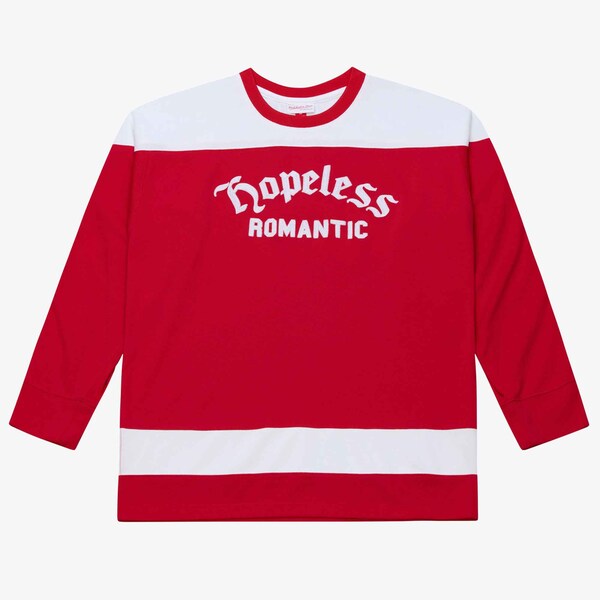 M&N x Emotionally Unavailable Red Hockey Jersey