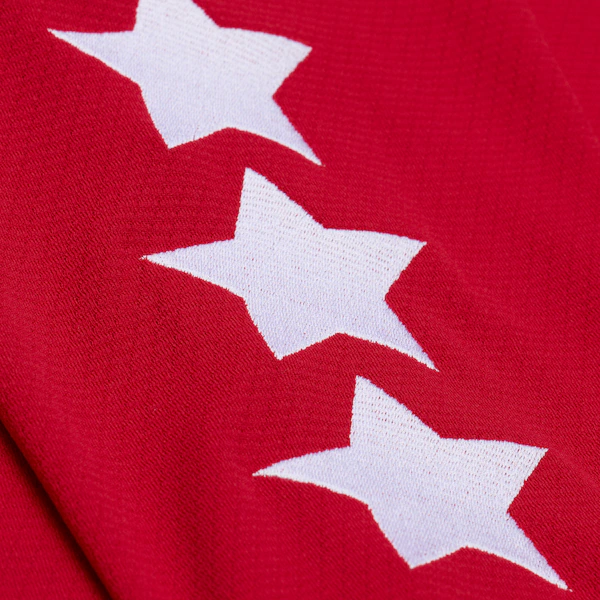 M&N x Emotionally Unavailable Red Hockey Jersey