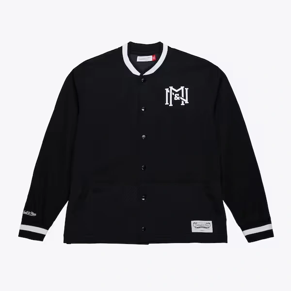 M&N Black M&N Mesh Block Full-Snap Jacket
