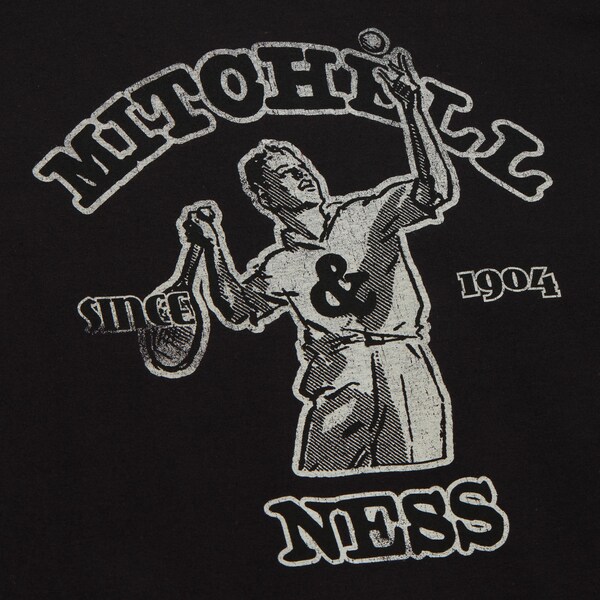 Mitchell & Ness Black Tennis Player T-Shirt 4 Mitchell & Ness Black Tennis Player T-Shirt