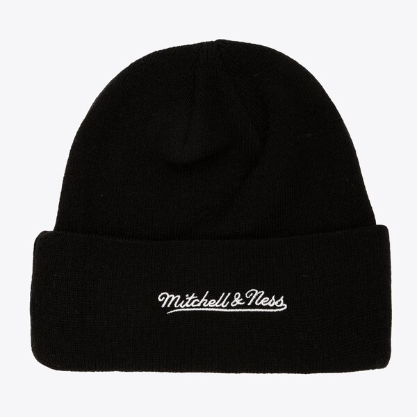 M&N Black Micro Icon Cuffed Knit Hat