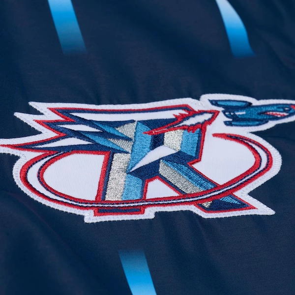 Houston Rockets 1995-96 Navy Authentic Full-Snap Warm-Up Shirt