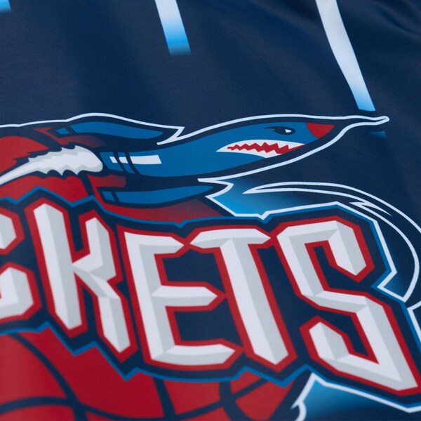 Houston Rockets 1995-96 Navy Authentic Full-Snap Warm-Up Shirt