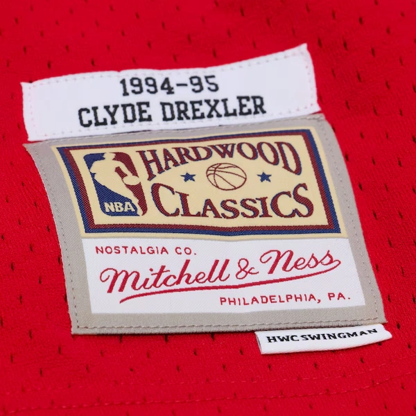 Clyde Drexler Houston Rockets 1994-95 Red Swingman Jersey