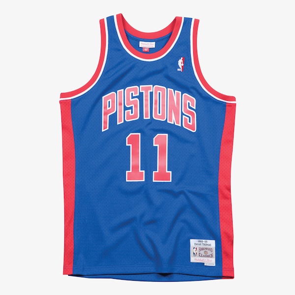 Isiah Thomas Detroit Pistons 1988-89 Blue Swingman Player Jersey
