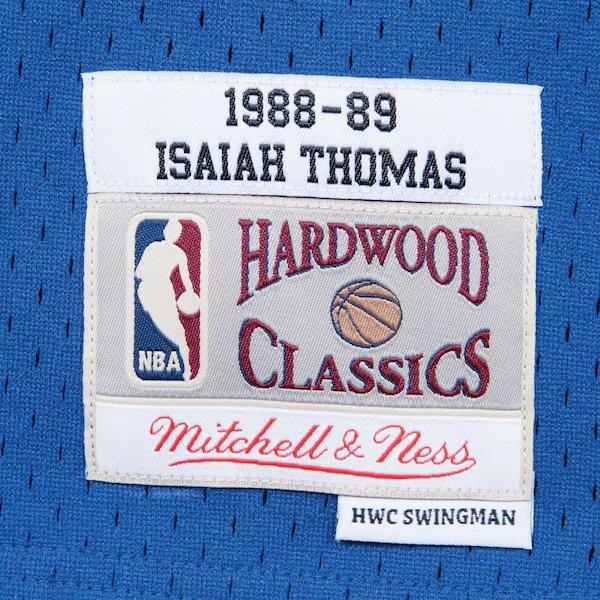 Isiah Thomas Detroit Pistons 1988-89 Blue Swingman Player Jersey