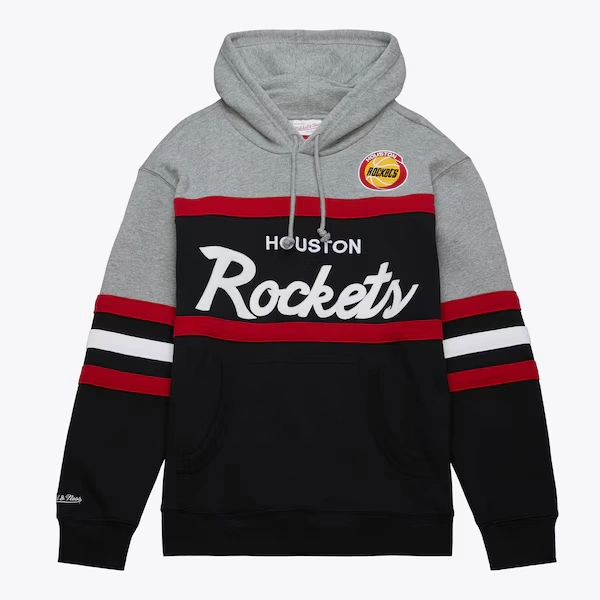 Houston Rockets Black Head Coach Pullover Hoodie