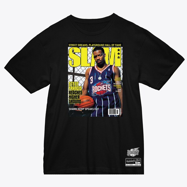 Steve Francis Houston Rockets Black Slam Cover T-Shirt