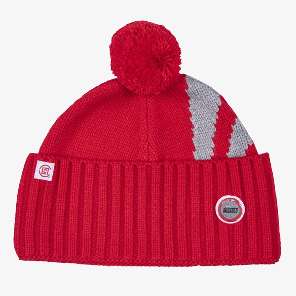 Houston Rockets Red M&N x CLOT Cuffed Knit Hat with Pom