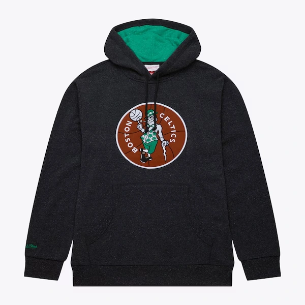 Boston Celtics Black Snow Washed Fleece Pullover Hoodie