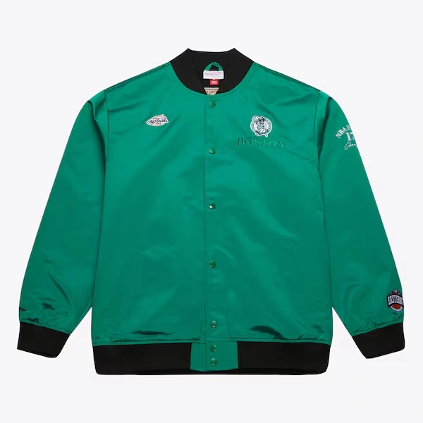 Boston Celtics Kelly Green Team OG 3.0 Satin Full Snap Jacket