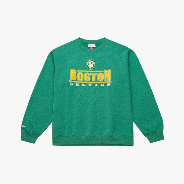 Boston Celtics Kelly Green Throwback Fleece Sweatshirt