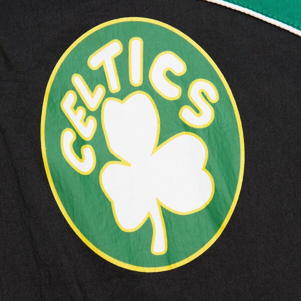 Boston Celtics Black Vintage Logo Big Shot Premium Windbreaker Full-Zip Jacket