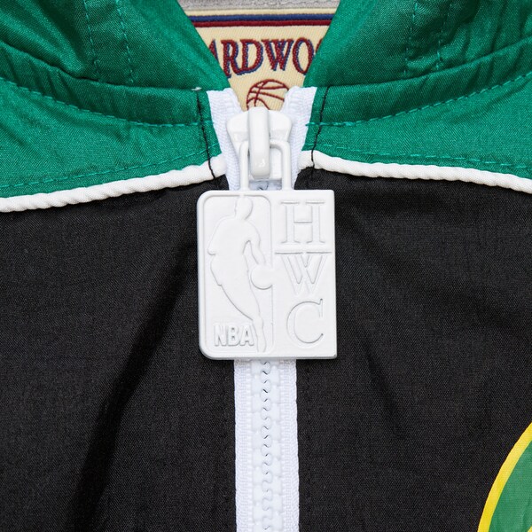 Boston Celtics Black Vintage Logo Big Shot Premium Windbreaker Full-Zip Jacket