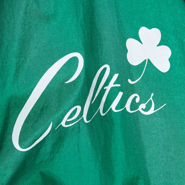 Boston Celtics Black Vintage Logo Big Shot Premium Windbreaker Full-Zip Jacket