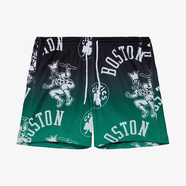 Boston Celtics Black Destination Leisure Camp Shorts
