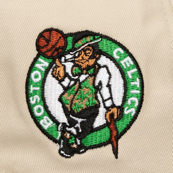 Boston Celtics Cream Cityscape Caddy Snapback Hat