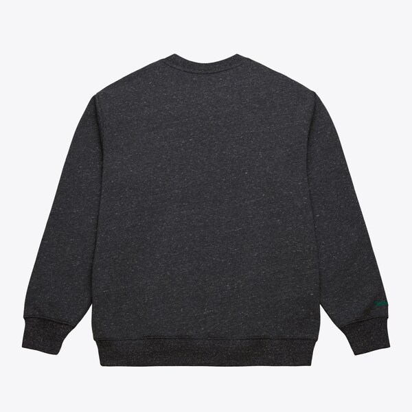 Boston Celtics Black Out Snow Washed Vintage Logo Pullover Sweatshirt