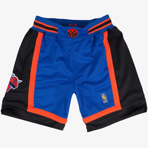 Men's Royal New York Knicks Authentic 1996-97 Away Shorts