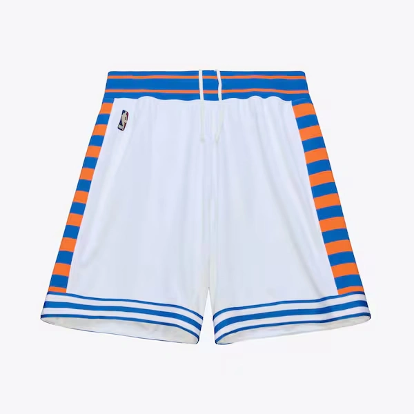 New York Knicks 2015-16 White Authentic Shorts