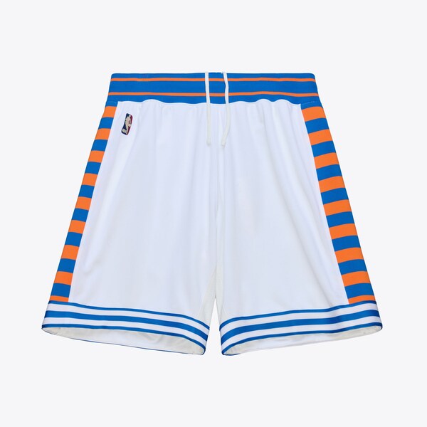 New York Knicks 2015-16 White Authentic Shorts